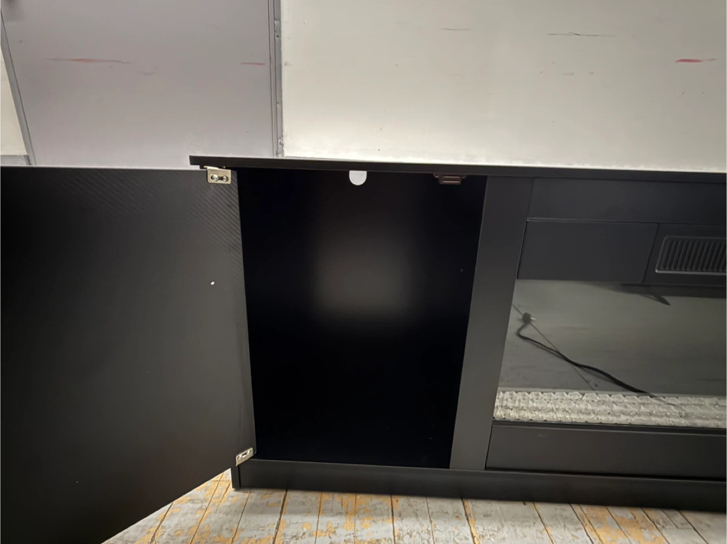 Black Electric Fireplace TV Stand - photo 5