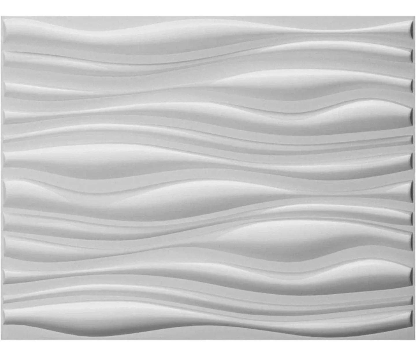 Art3d 3D Wall Panel - White Wave Design (7panels)