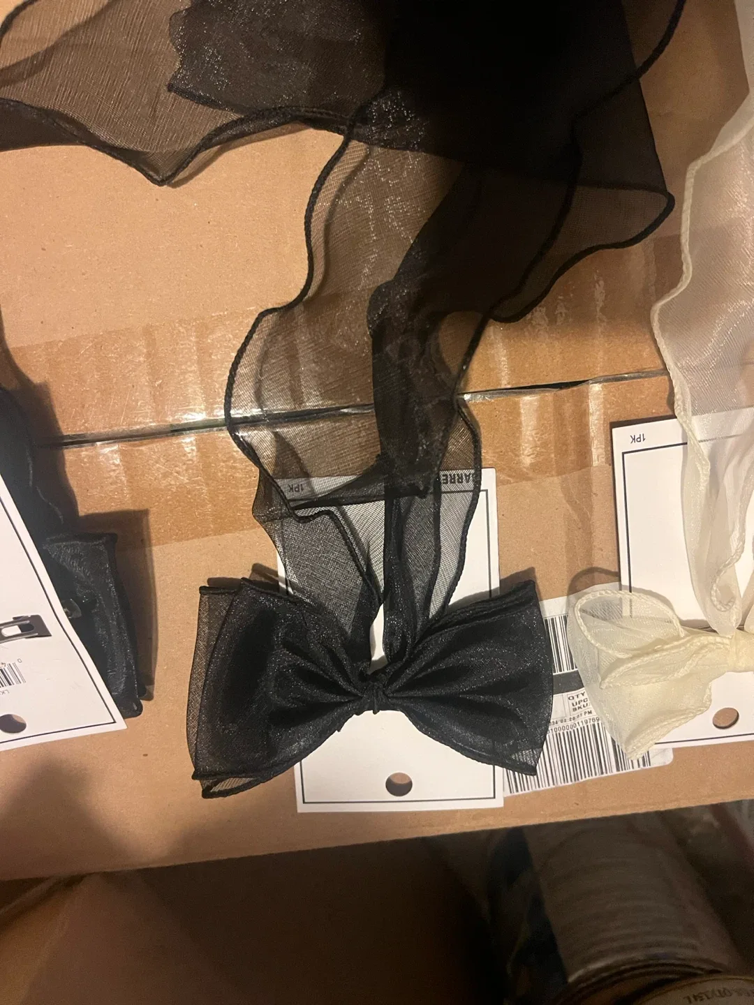 Black Bow Barrette Hair Clip image indicator(2)