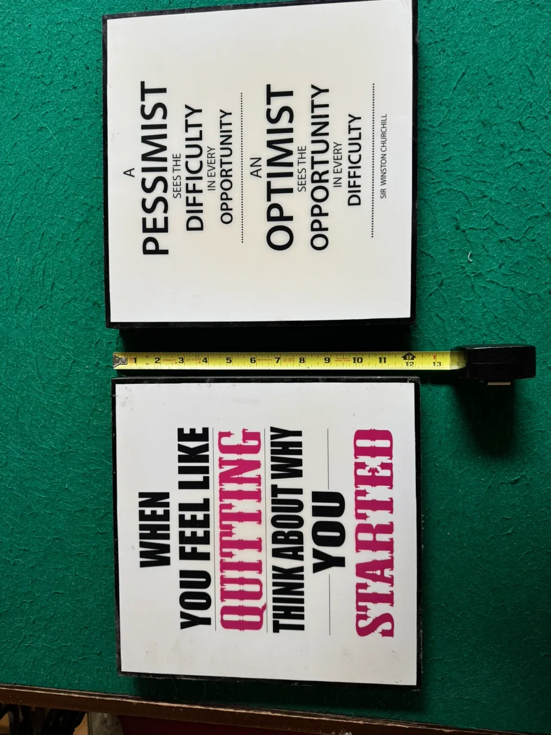 Motivational Wall Art - Optimist & Started Quotes image indicator(3)