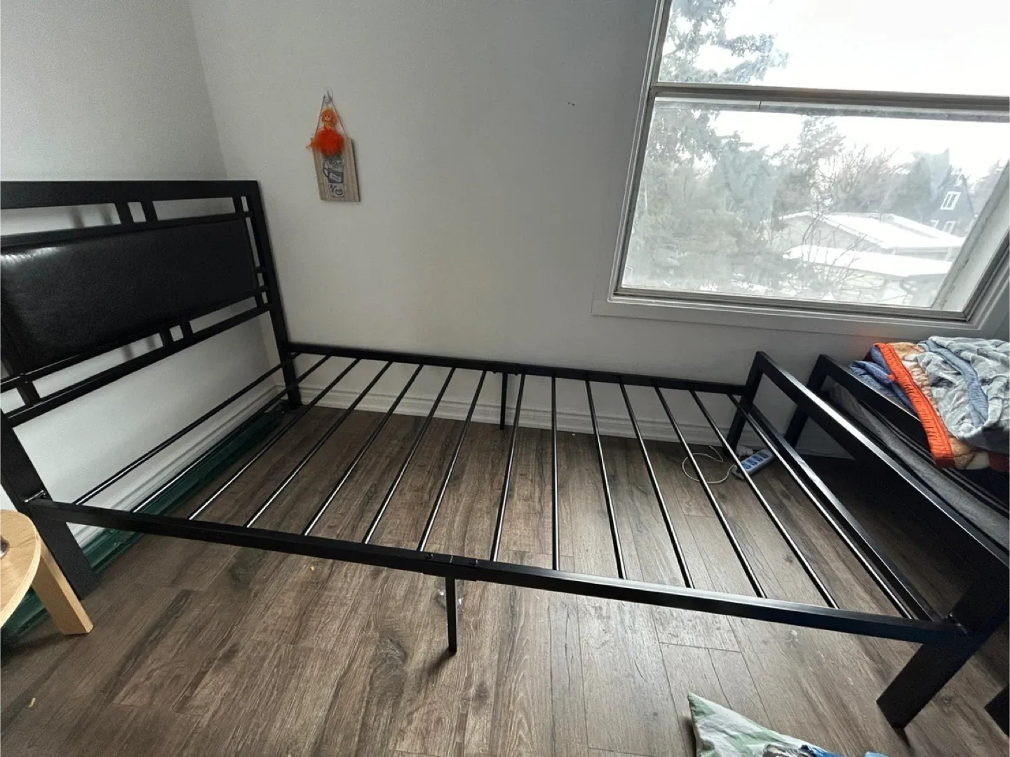 Black Metal Bed Frame - Twin Size