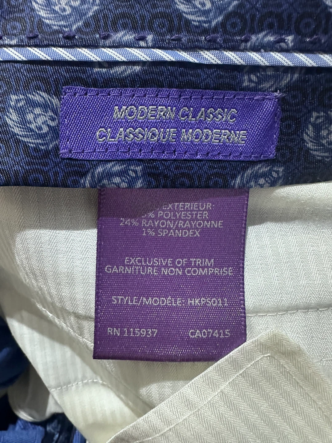 Hawkins & Kent London Suit - jacket Size 44T/ Pants size 36/30 - photo 5