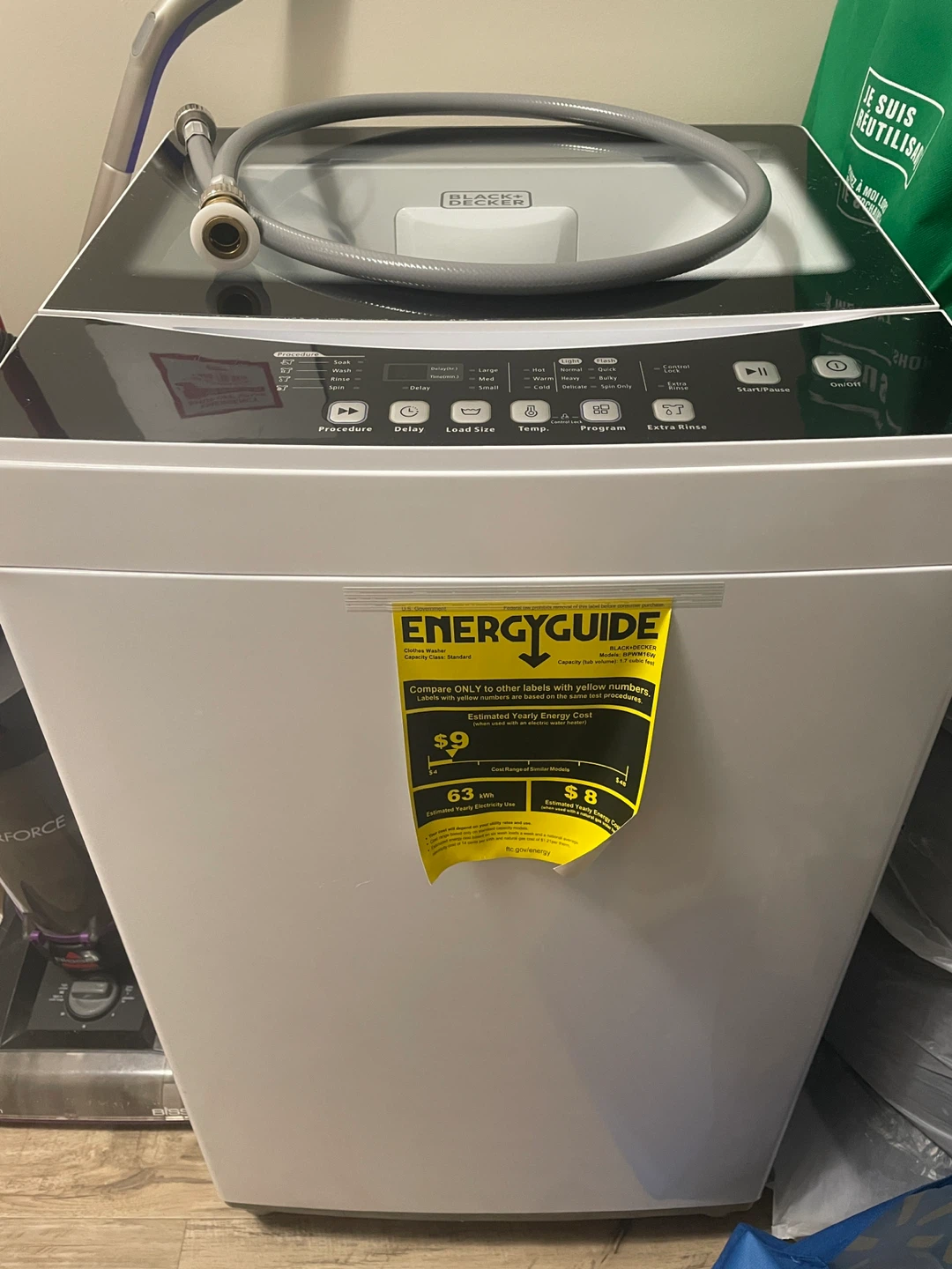 Portable Washing Machine – Black+Decker 1.7 cu ft