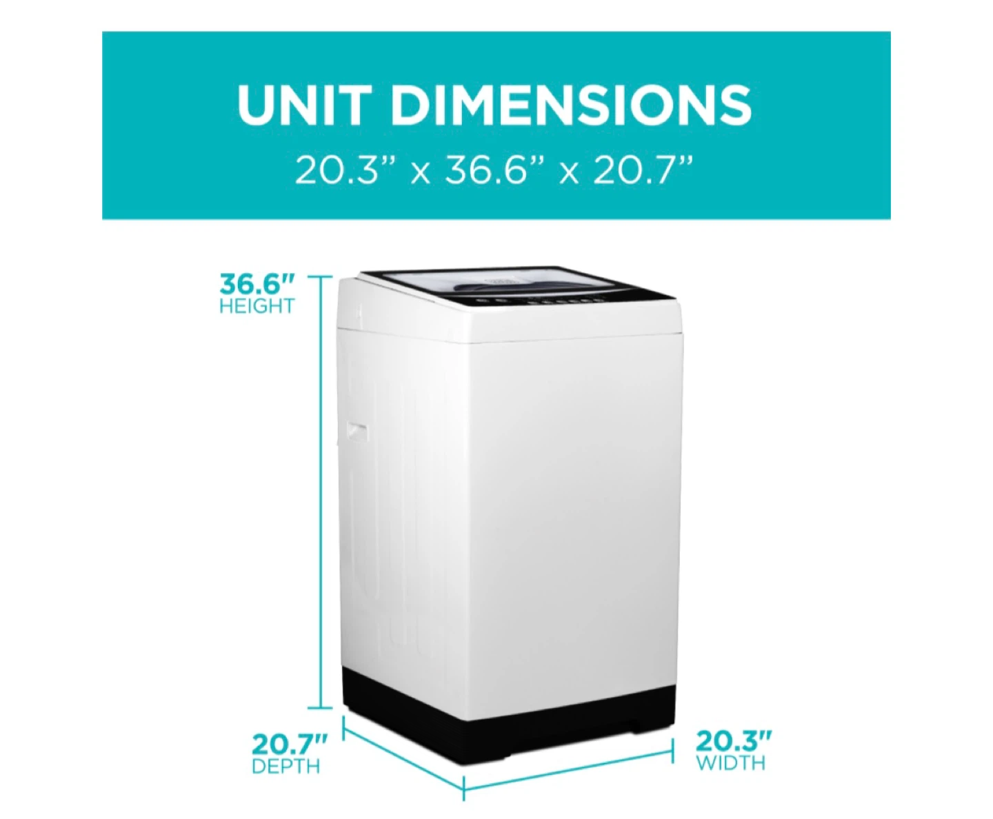 Portable Washing Machine – Black+Decker 1.7 cu ft - photo 3