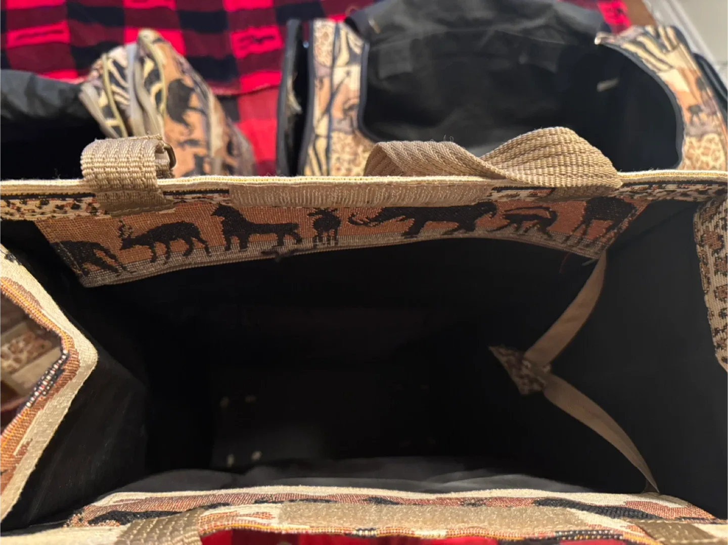 Safari Animal Print Rolling Duffle Bag Set image indicator(4)