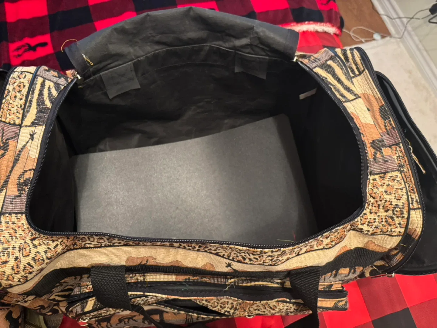 Safari Animal Print Rolling Duffle Bag Set image indicator(3)