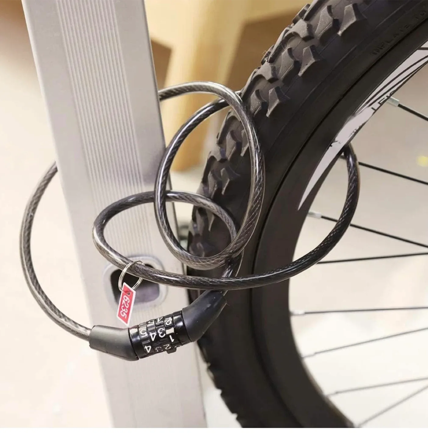 Bike Lock Cable with Combination - image indicator(5)