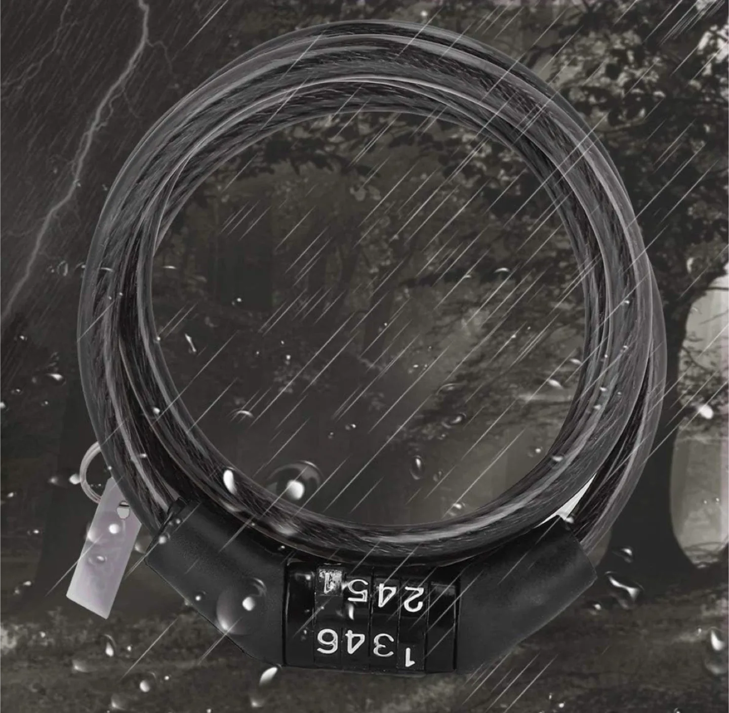 Bike Lock Cable with Combination - image indicator(4)