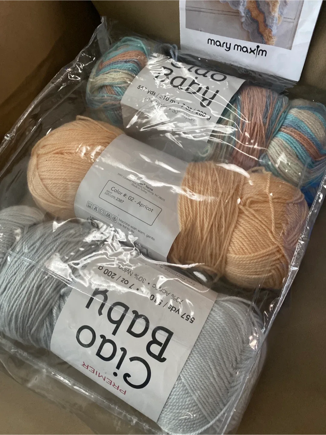 Premier Ciao Baby Yarn - Apricot & Multi image indicator(4)