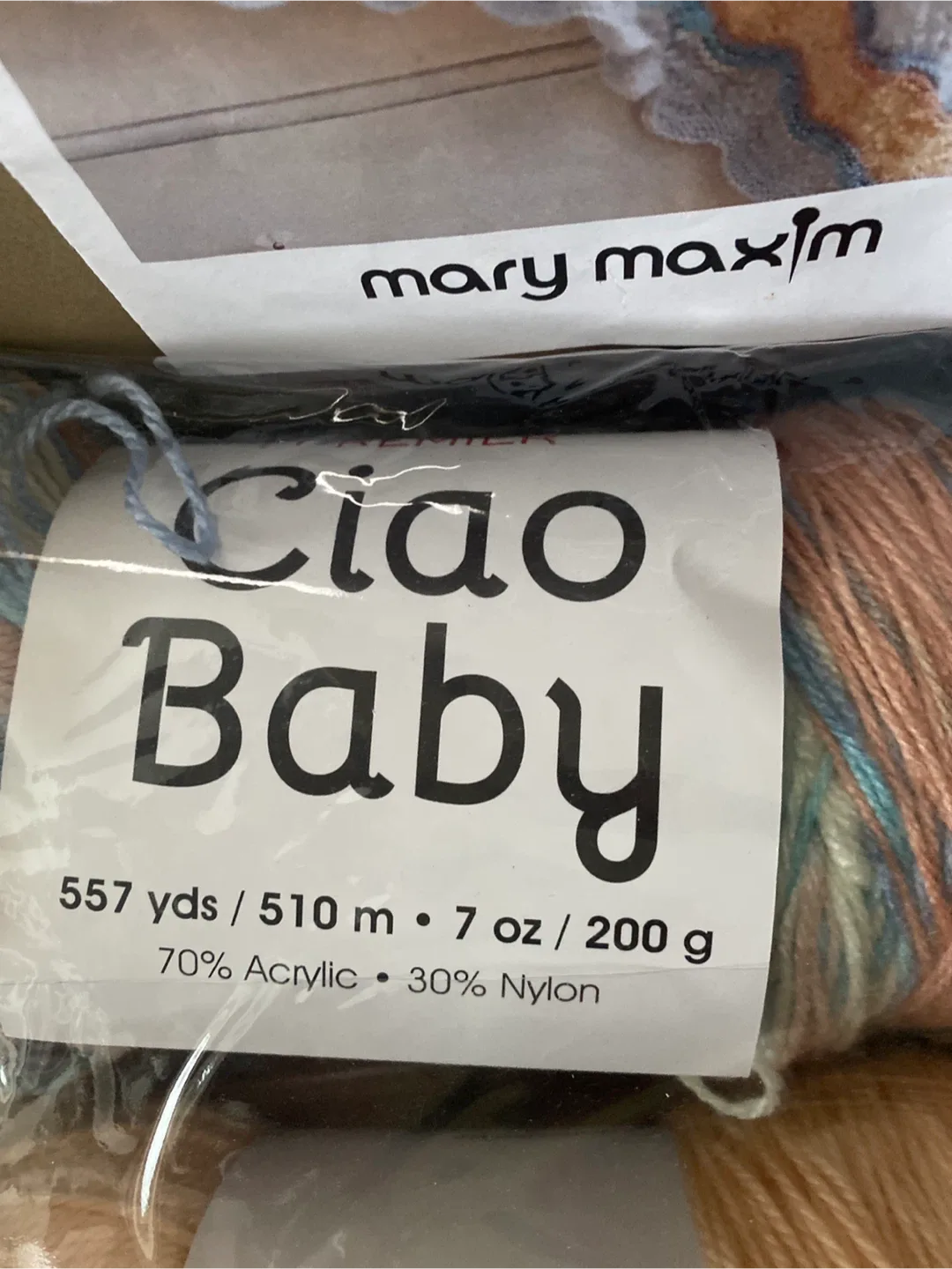 Premier Ciao Baby Yarn - Apricot & Multi image indicator(2)