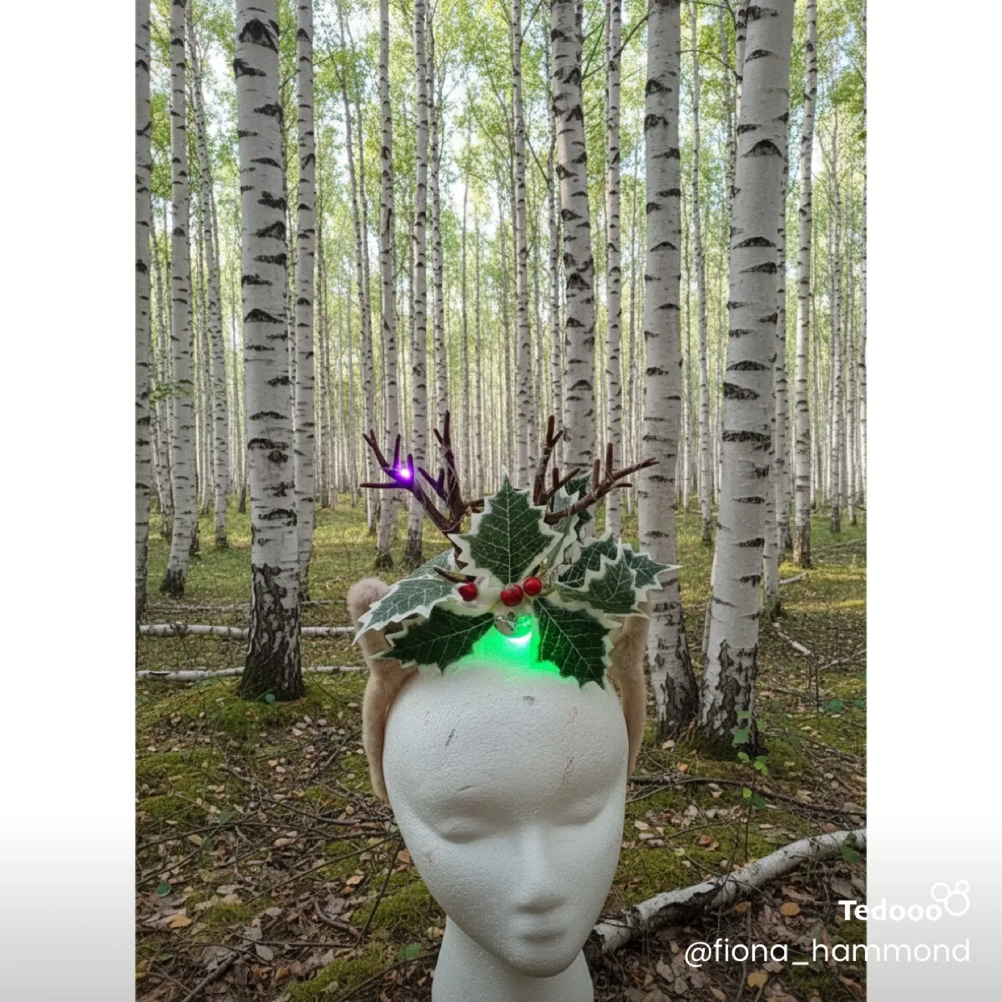 Deer headband with lights image indicator(3)