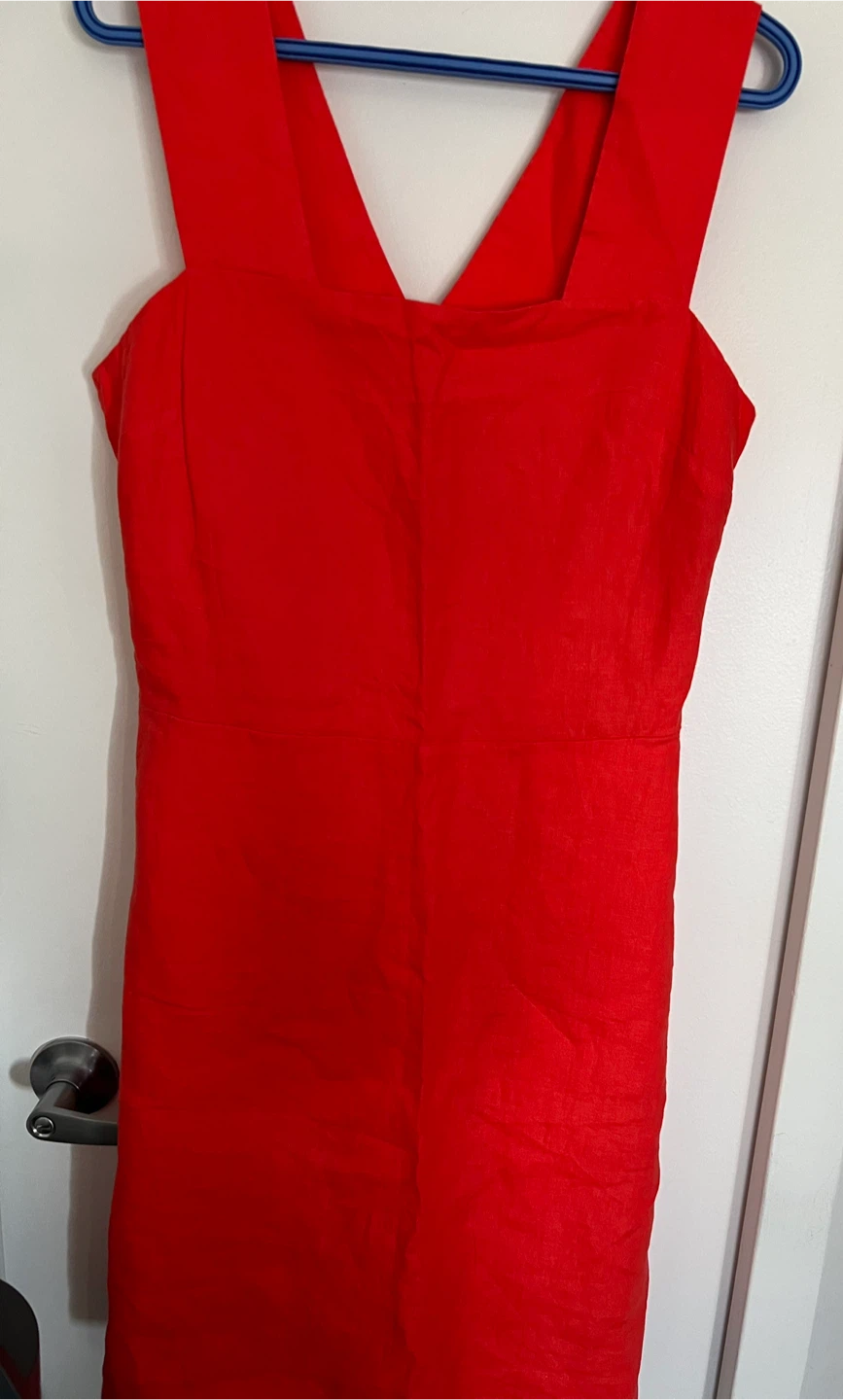 GAP Red Linen Dress - Size 10