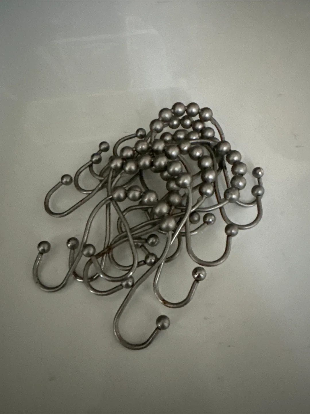 Shower Curtain Hooks - Silver