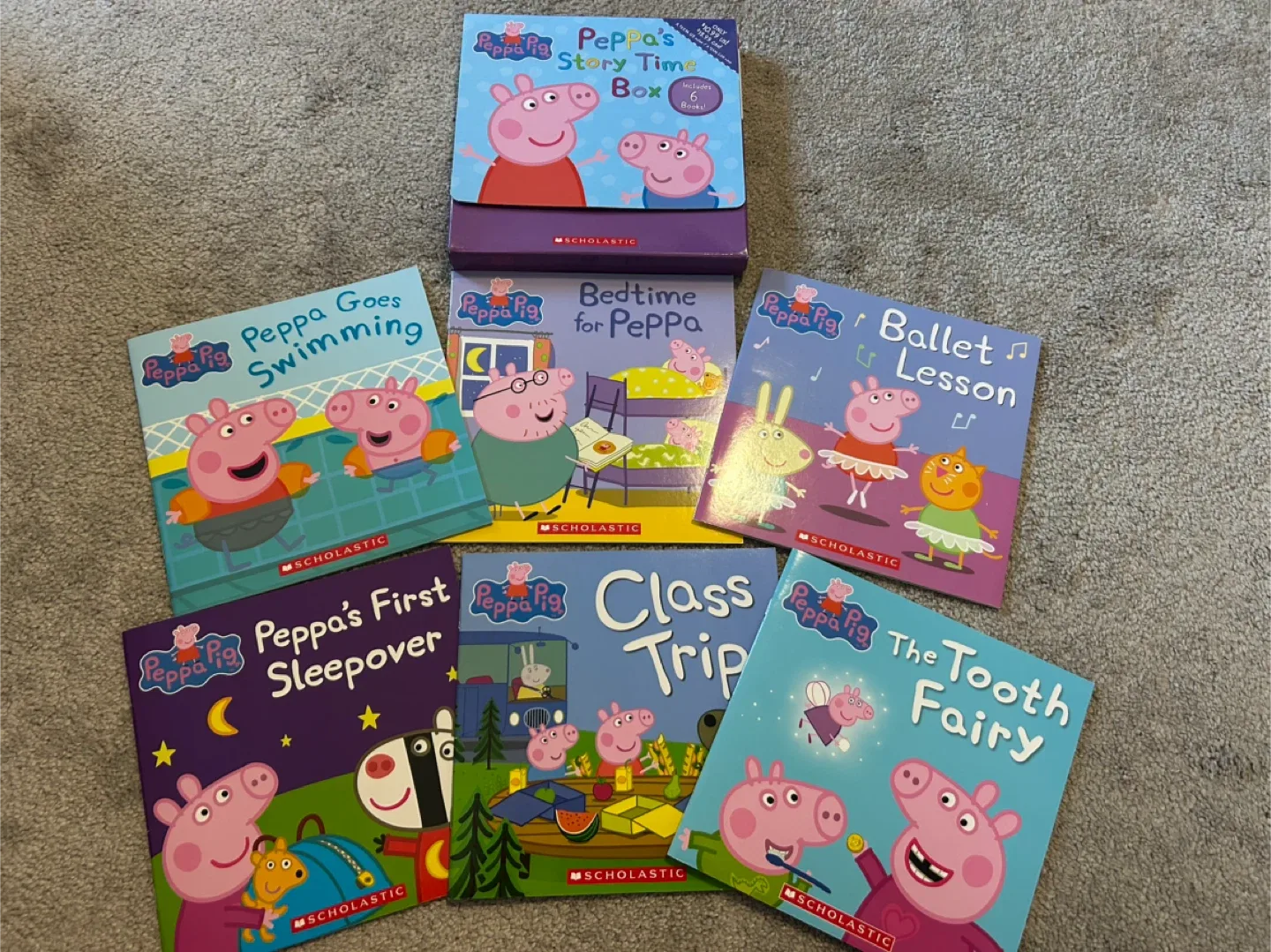 Peppa’s story time box -6 books