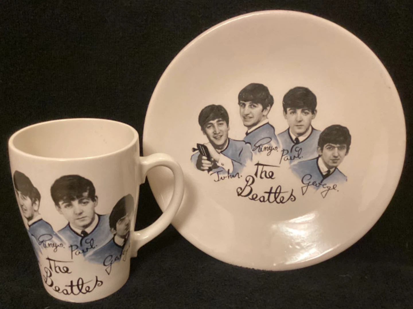 The Beatles Original Mug and Plate Set