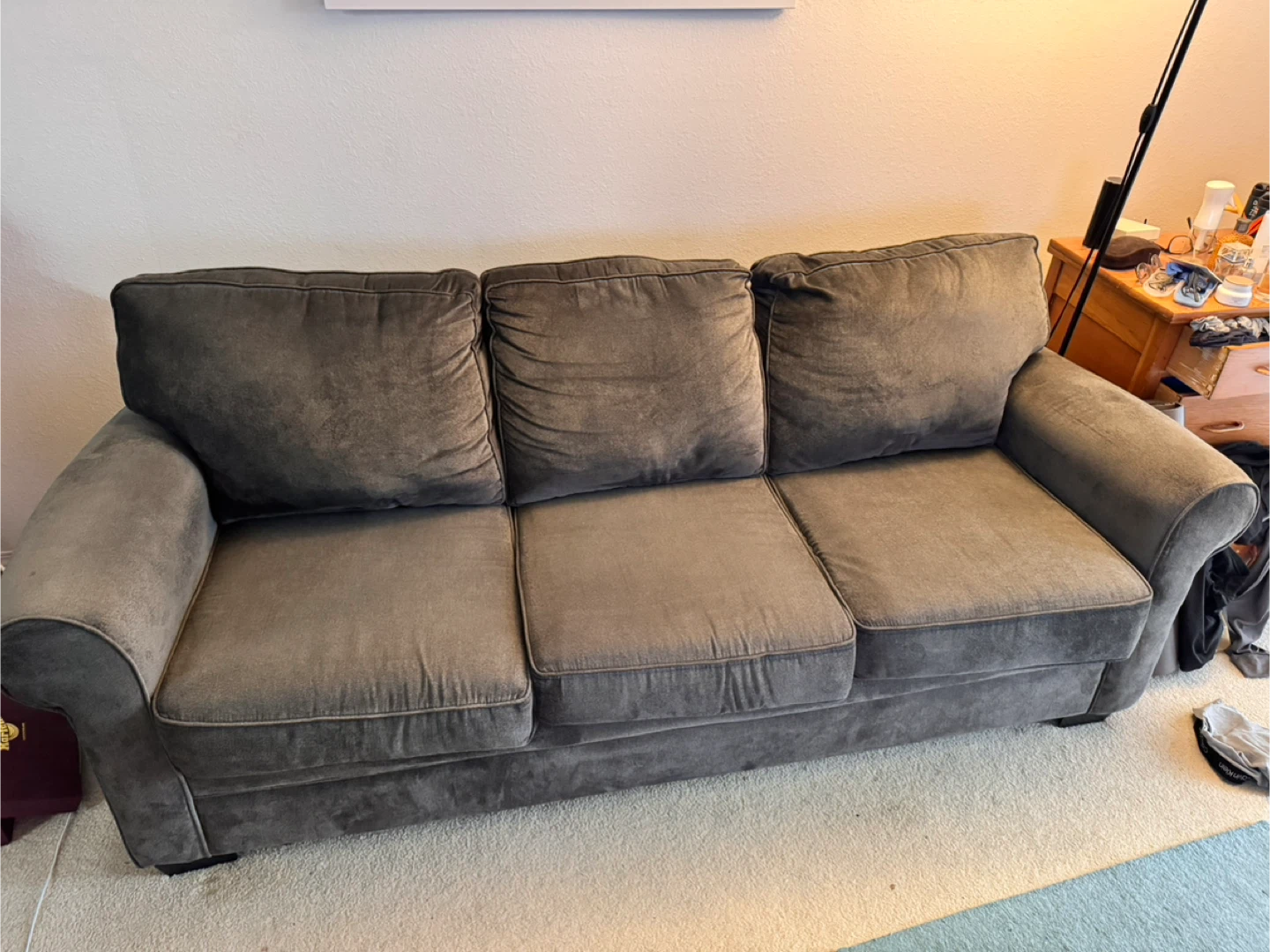 Comfortable Three-Seat Sofa