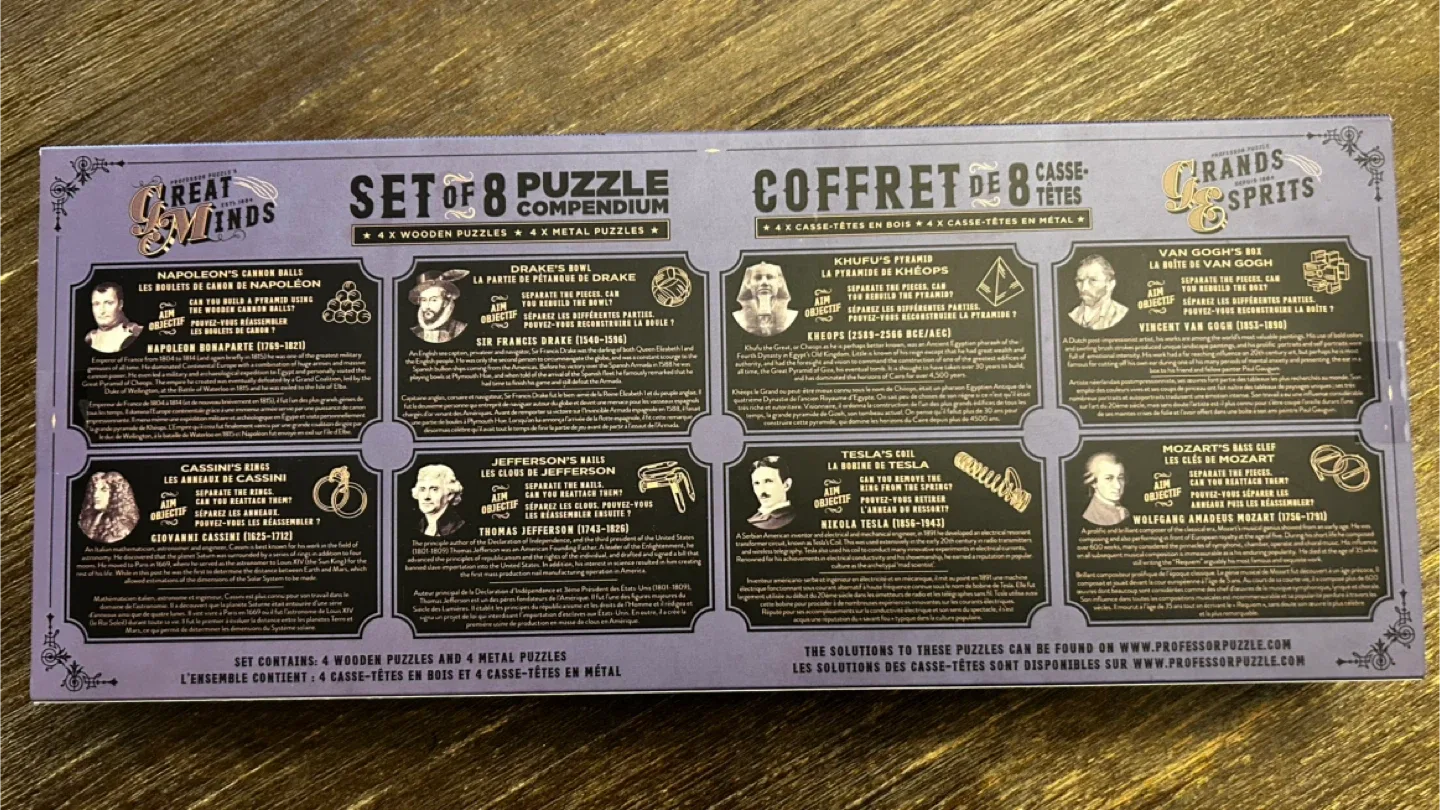 Great Minds Set of 8 Puzzle Compendium image indicator(2)
