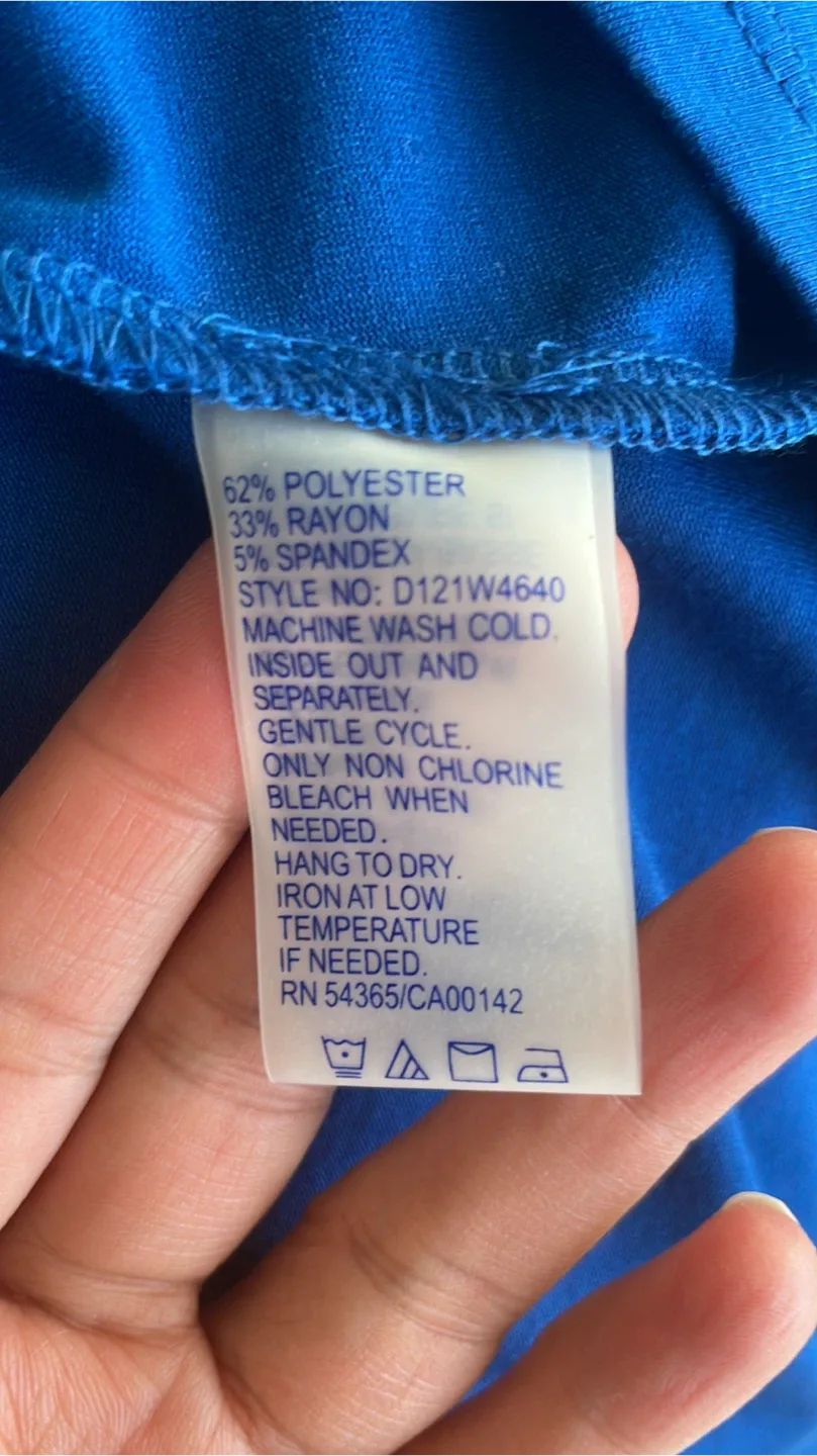 Peter Nygård Blue Button-Up Shirt - Size S image indicator(4)