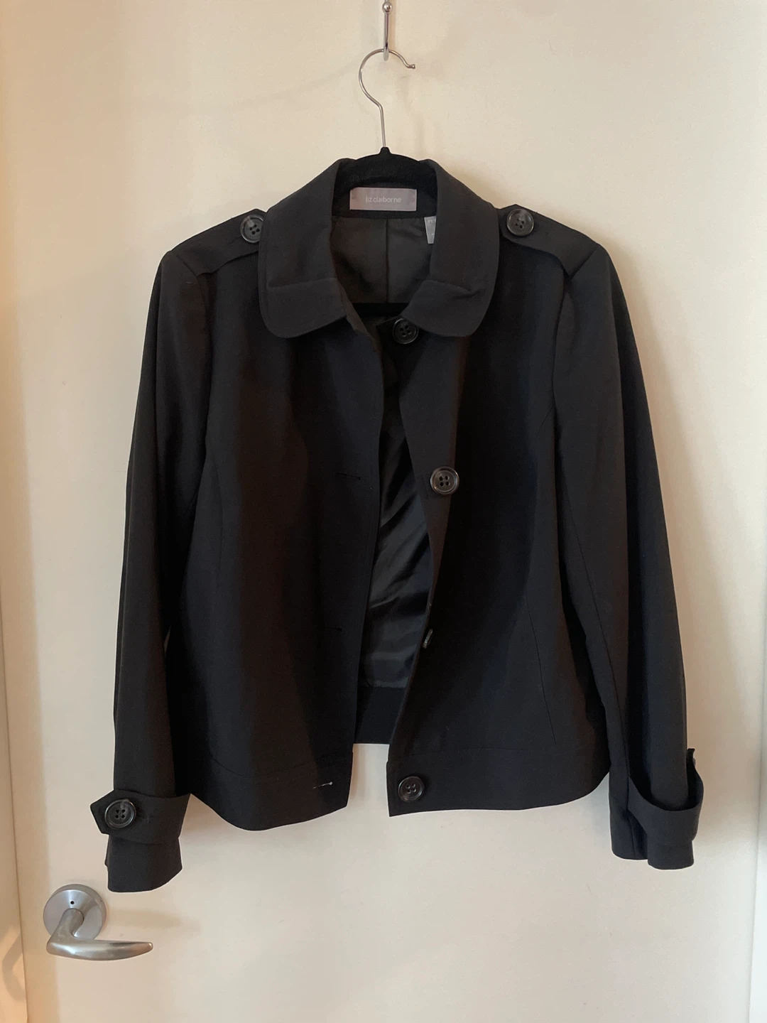 Liz Claiborne Black Petite Jacket - Size 10