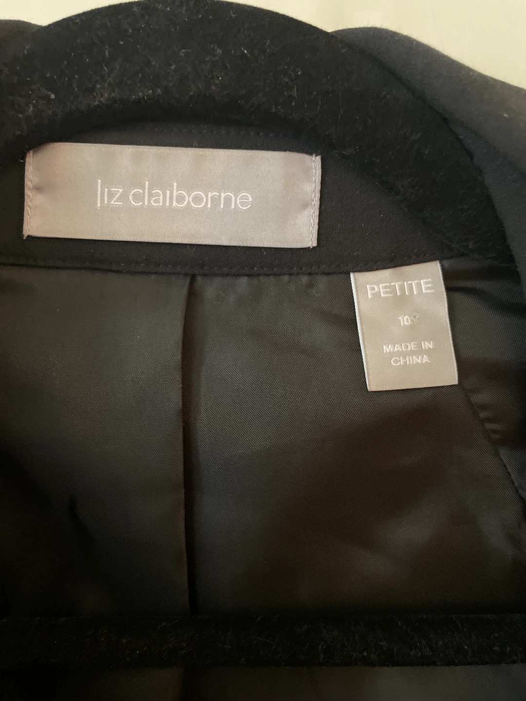Liz Claiborne Black Petite Jacket - Size 10 - photo 2