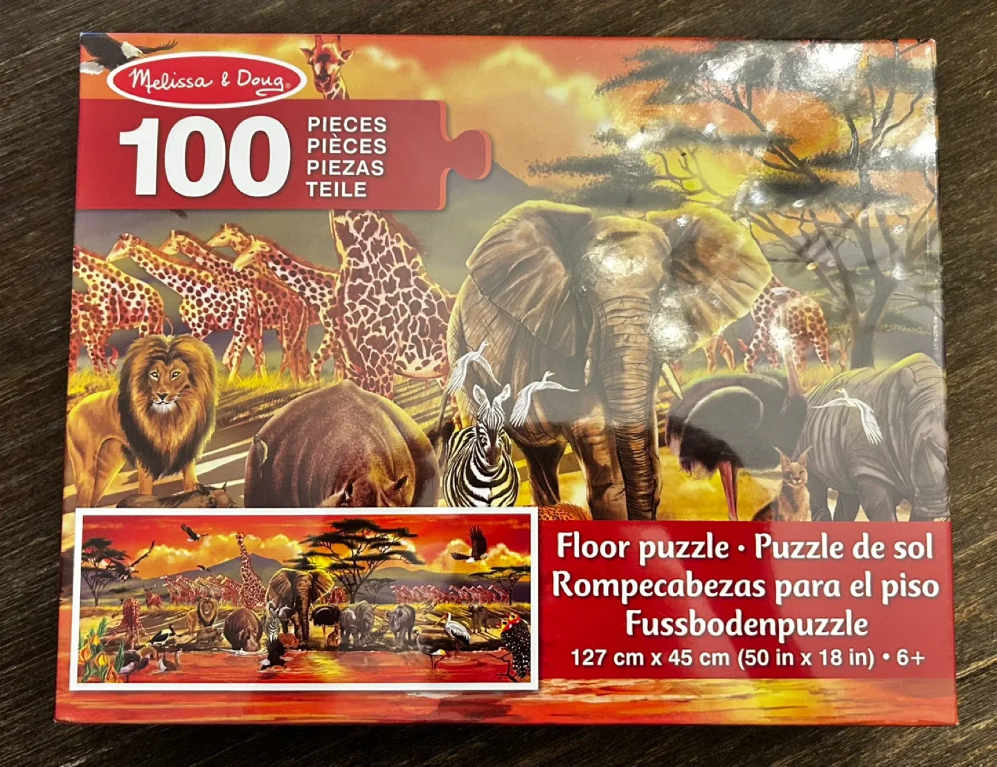 Melissa & Doug 100-Piece Floor Puzzle - Safari