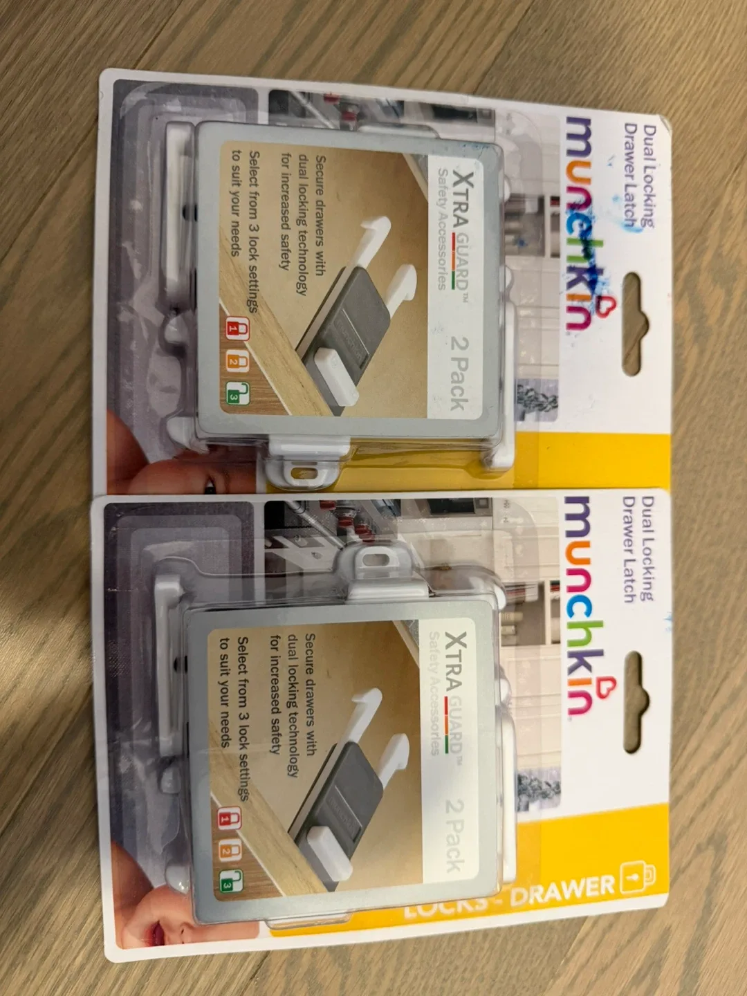 Munchkin Dual Locking Drawer Latch, 2 Pack