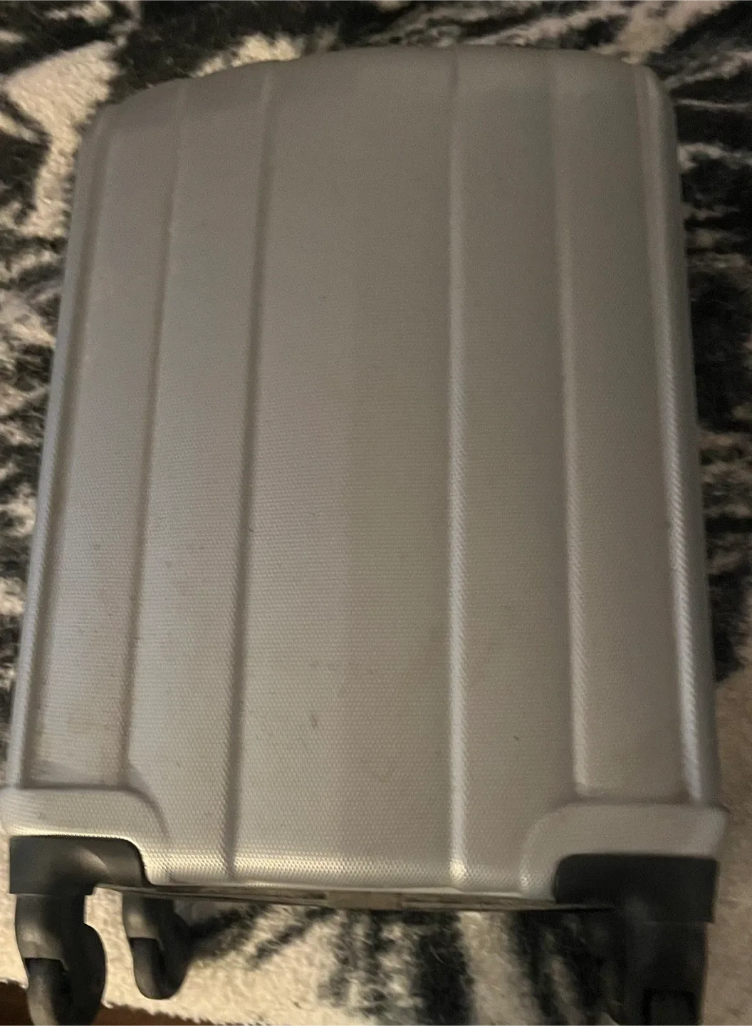 Silver Hardside Carry-On Suitcase