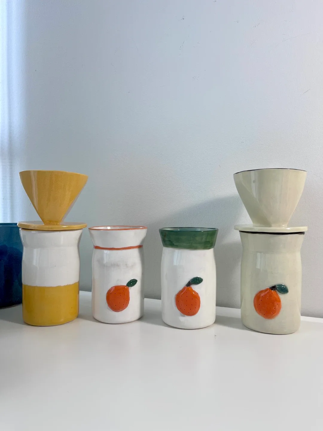 Handmade Ceramic Coffee Drippers (Various Designs) image indicator(2)