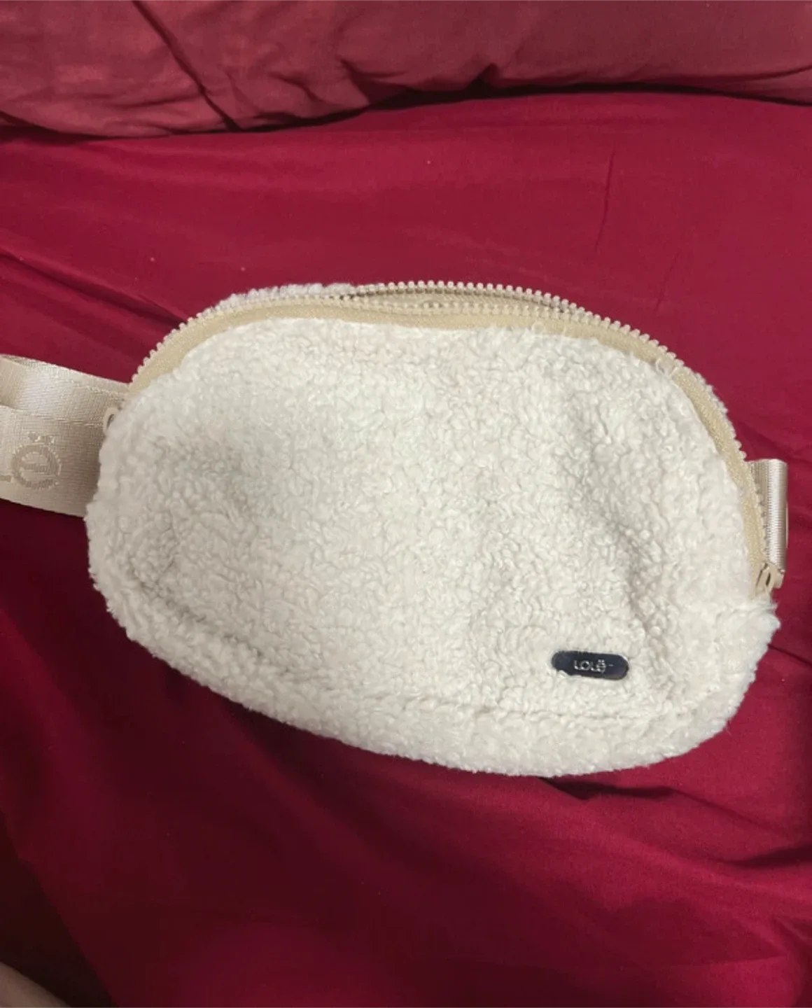 Lolë Fleece Belt Bag Ivory