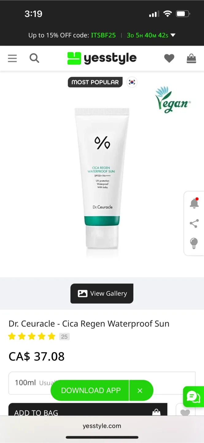 Dr. Ceuracle Cica Regen Waterproof Sun 100ml image indicator(2)