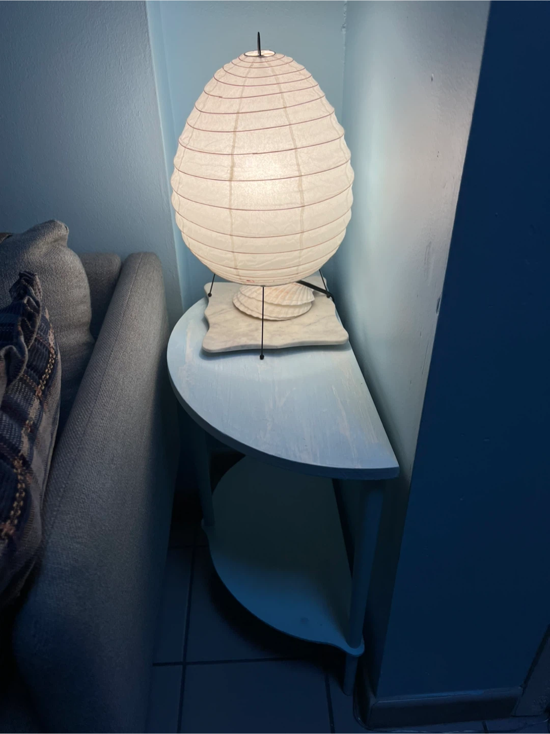 Semi-circle side Table made of solid wood - photo 2