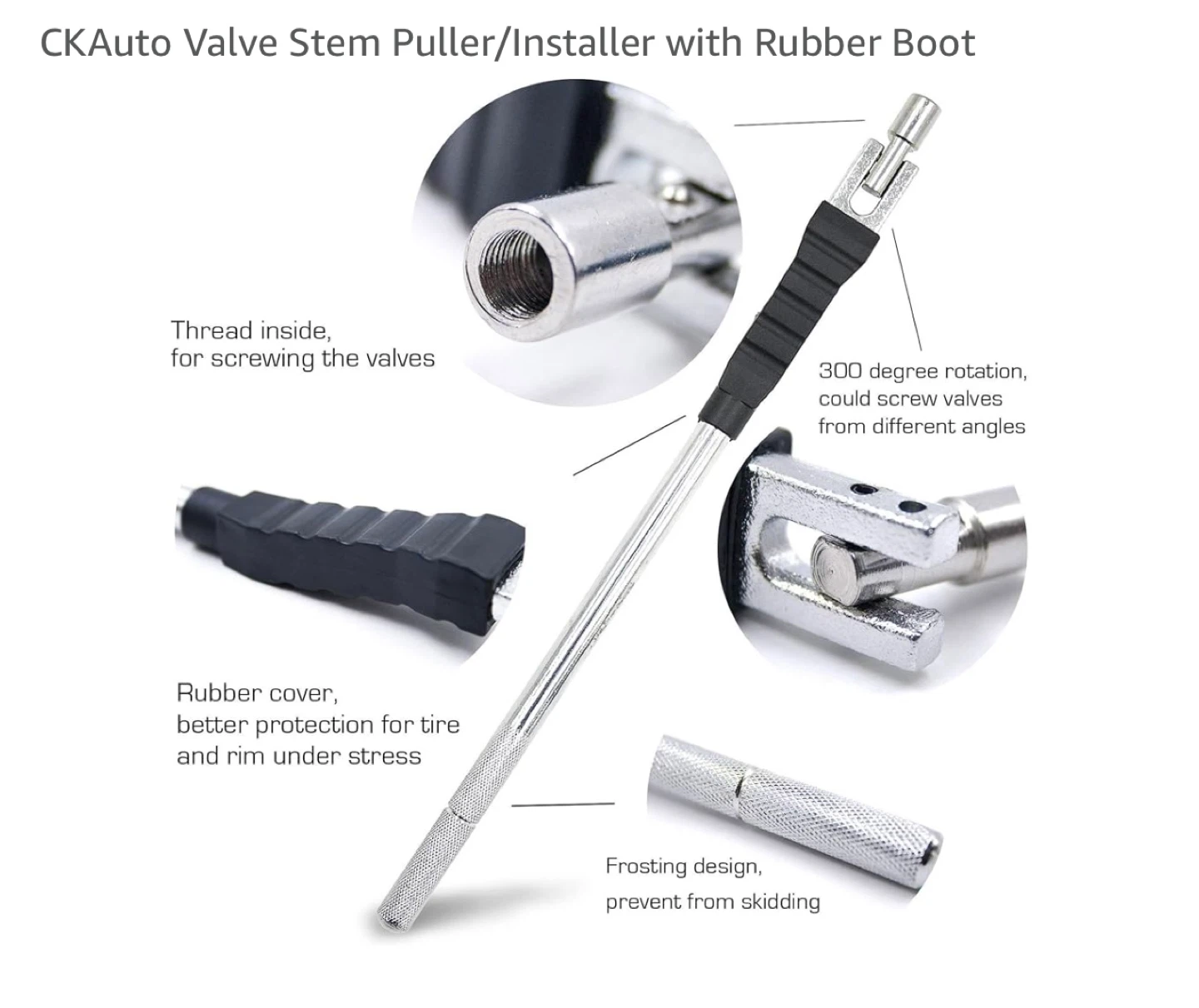 CKAuto Valve Stem Puller/Installer with Rubber Boot - photo 3