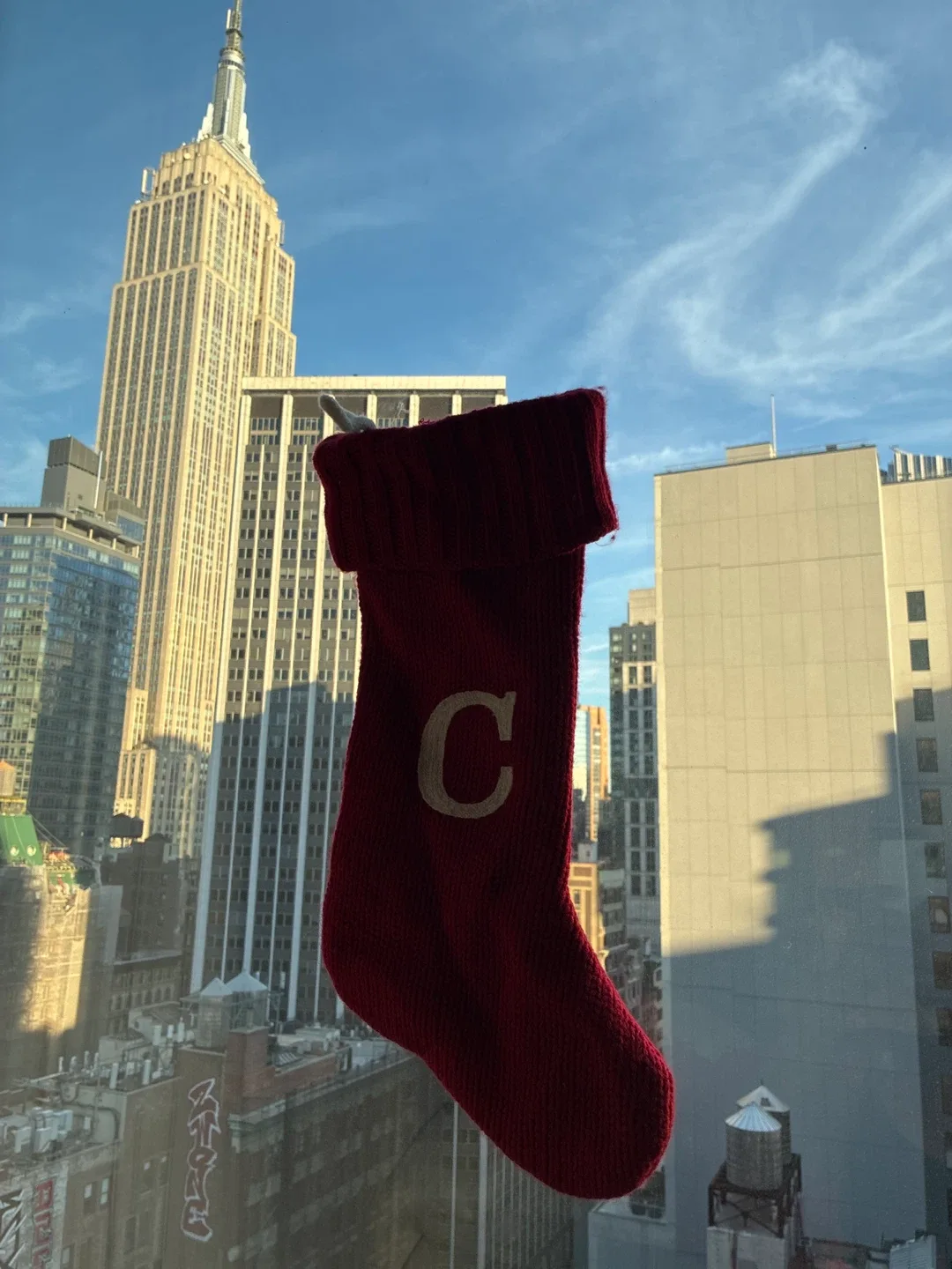 Christmas Red Stocking Knit Monogram Letter 'C' image indicator(3)