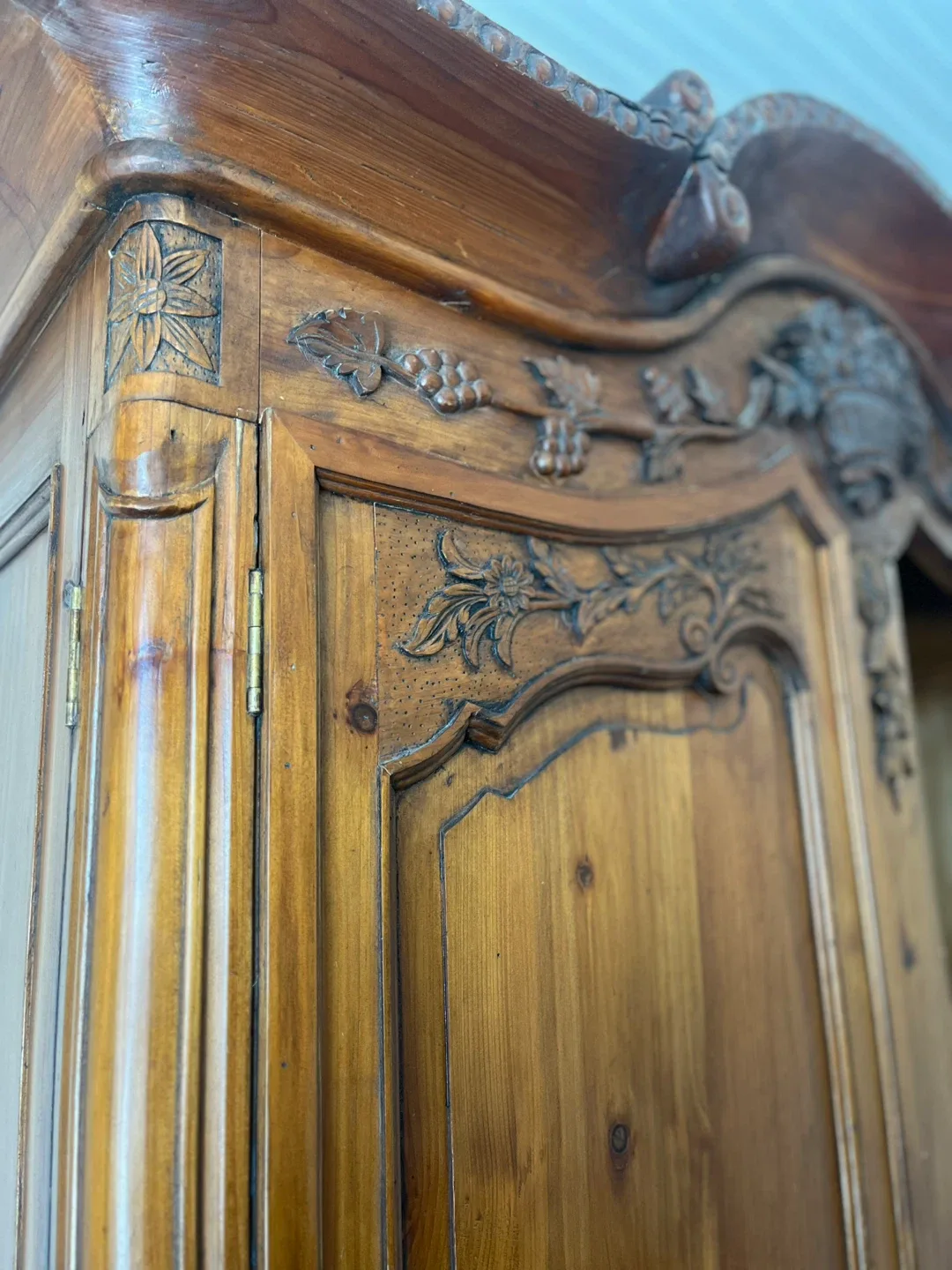 Antique Wooden Armoire double hinged doors image indicator(4)