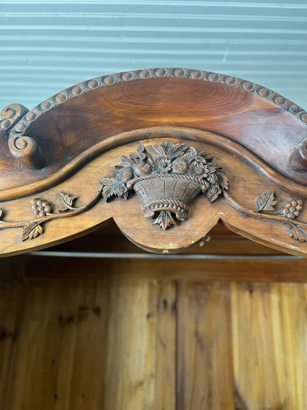 Antique Wooden Armoire double hinged doors image indicator(5)