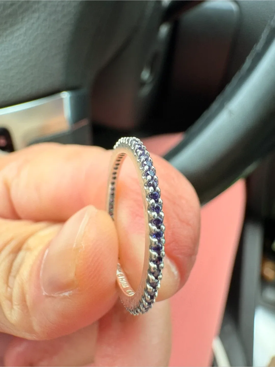 Pandora Amethyst Eternity Band Ring