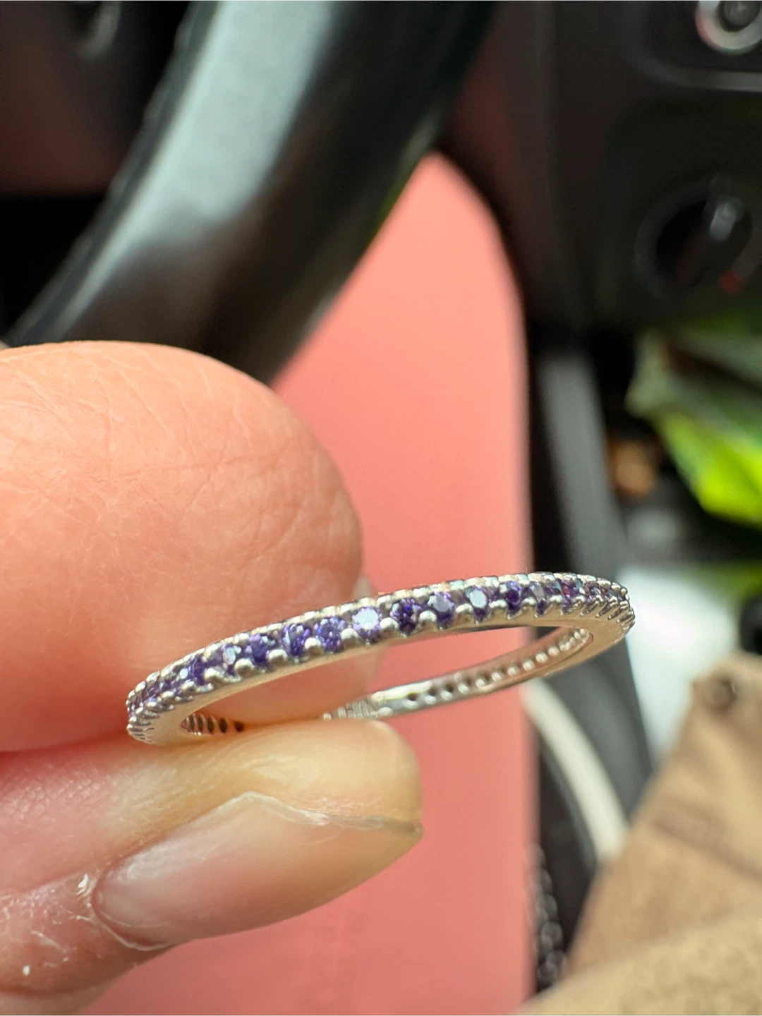 Pandora Amethyst Eternity Band Ring - photo 4