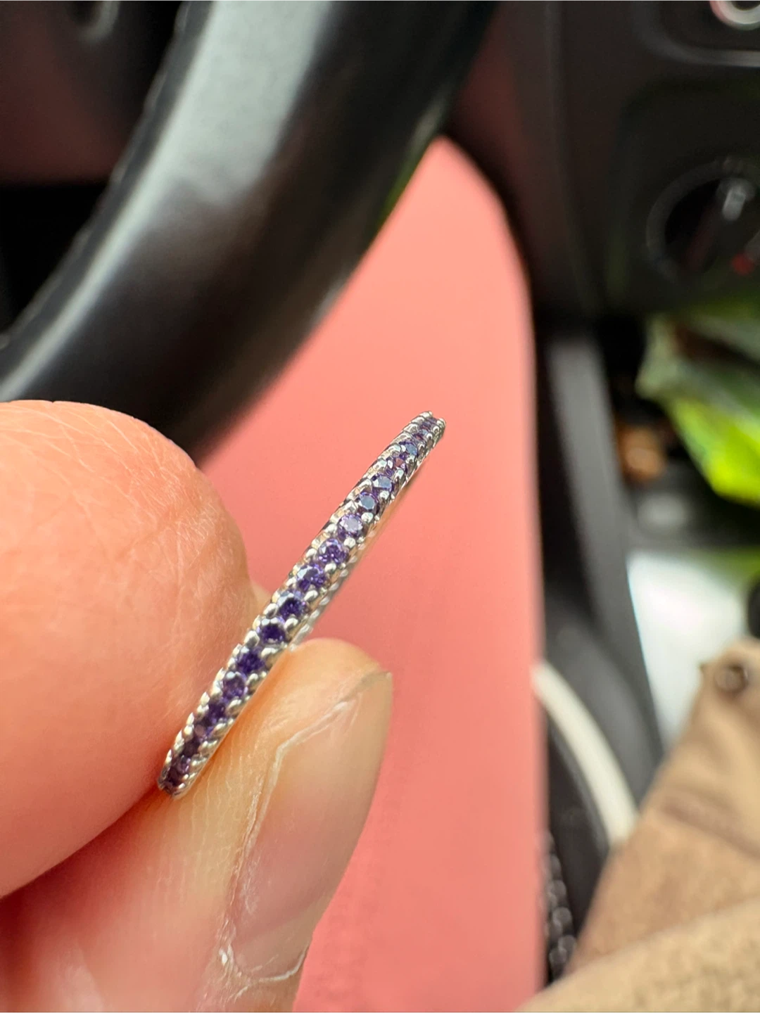 Pandora Amethyst Eternity Band Ring - photo 2