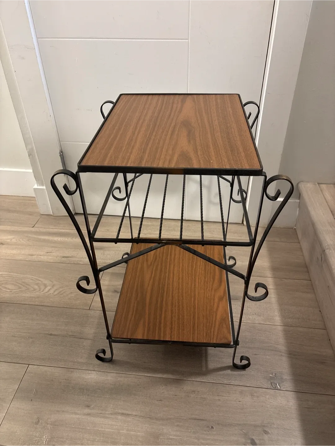 Vintage Two-Tier Side Table 12x16x23 inches image indicator(4)