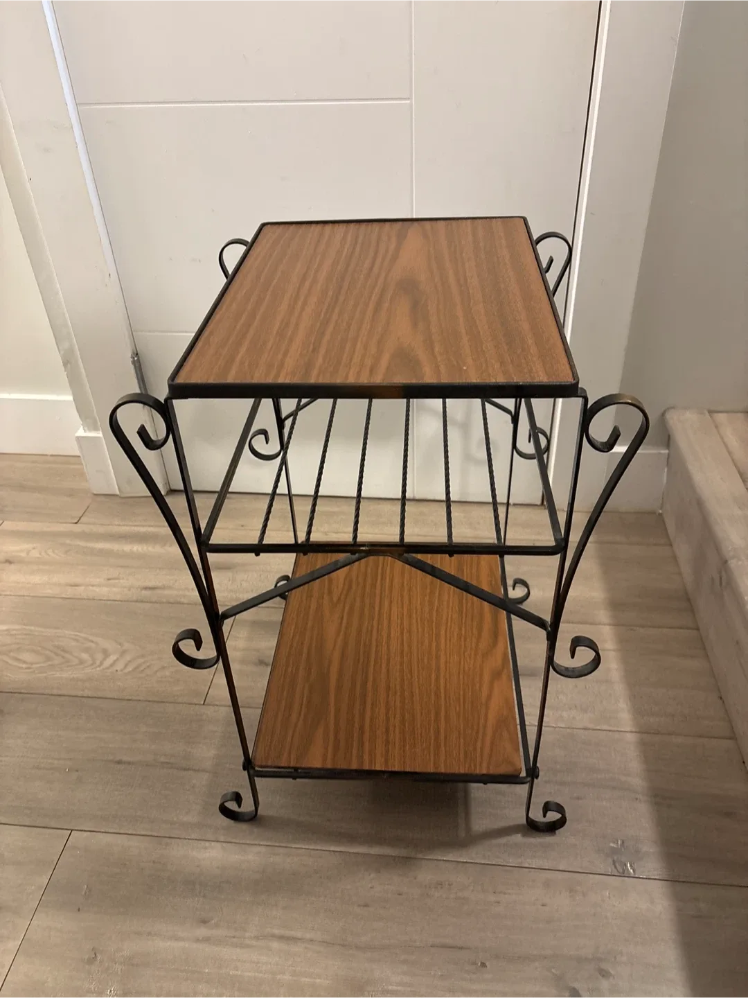 Vintage Two-Tier Side Table 12x16x23 inches image indicator(5)