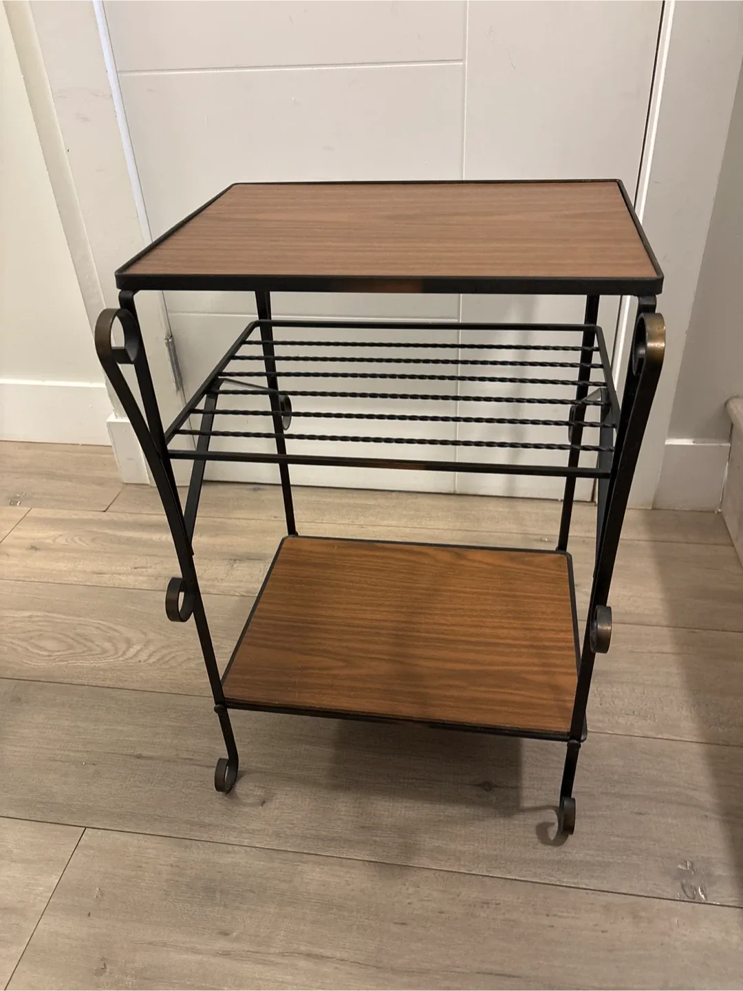 Vintage Two-Tier Side Table 12x16x23 inches image indicator(3)