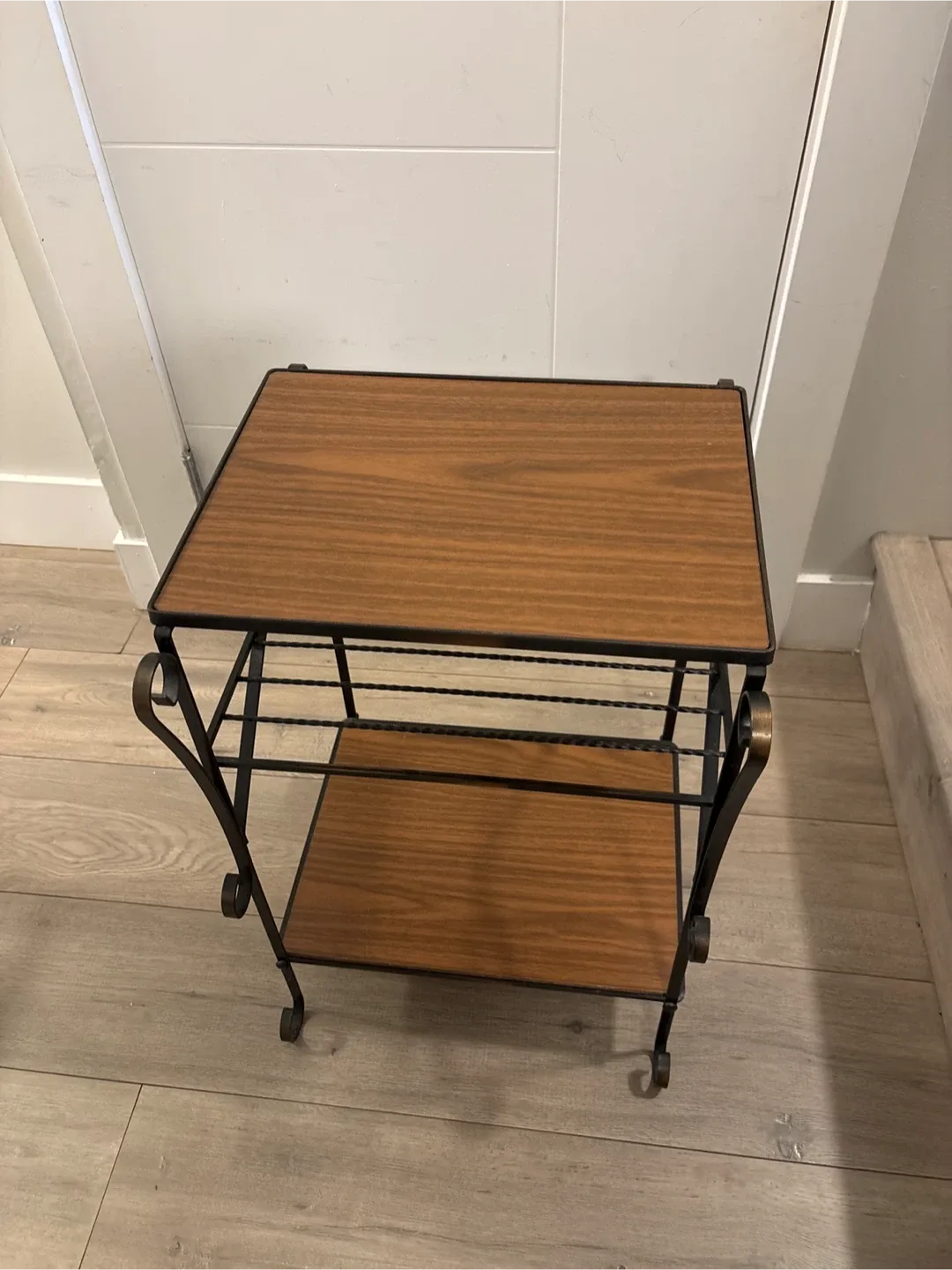 Vintage Two-Tier Side Table 12x16x23 inches image indicator(2)