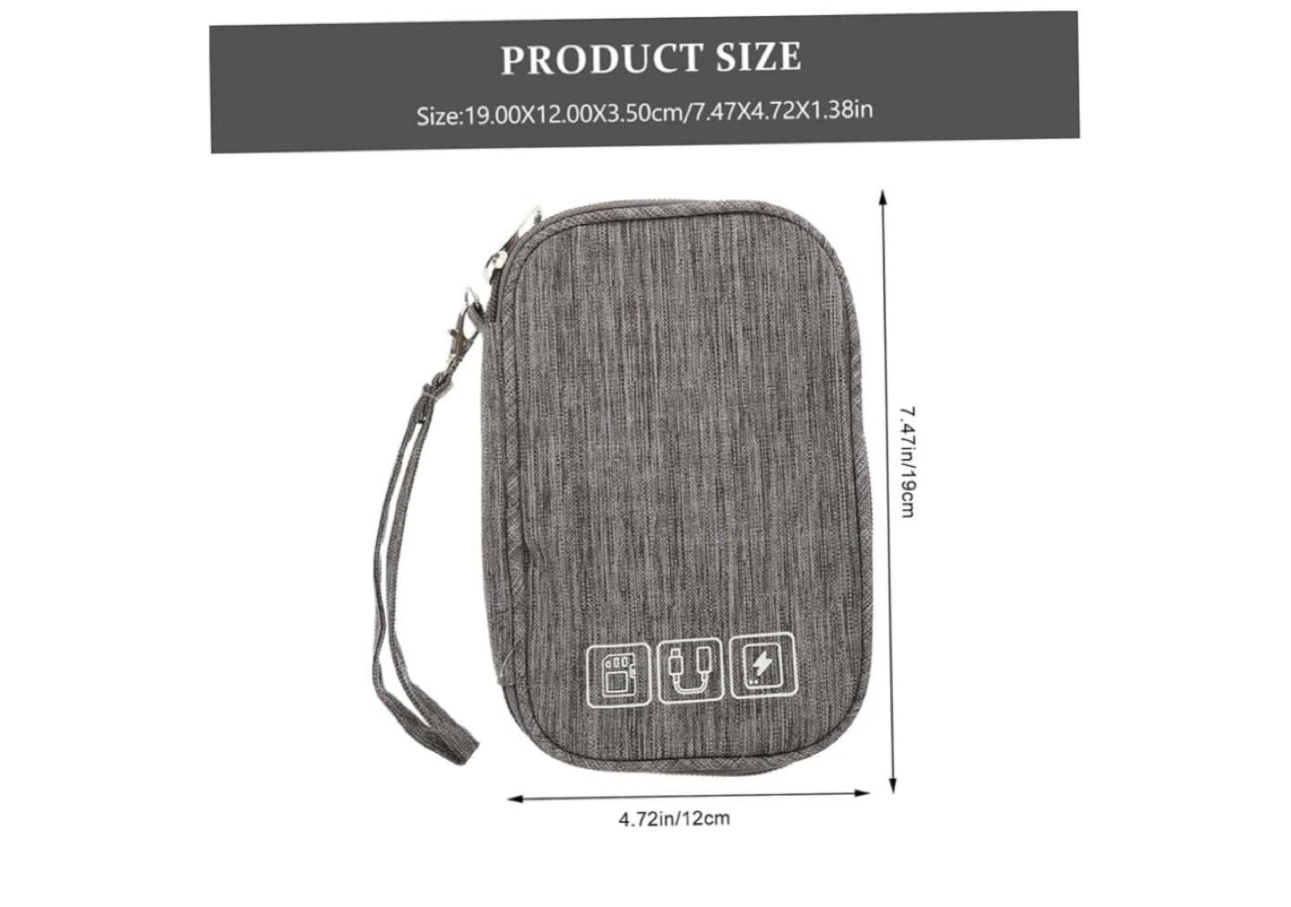 Electronics Organizer Travel Case - Gray - photo 4
