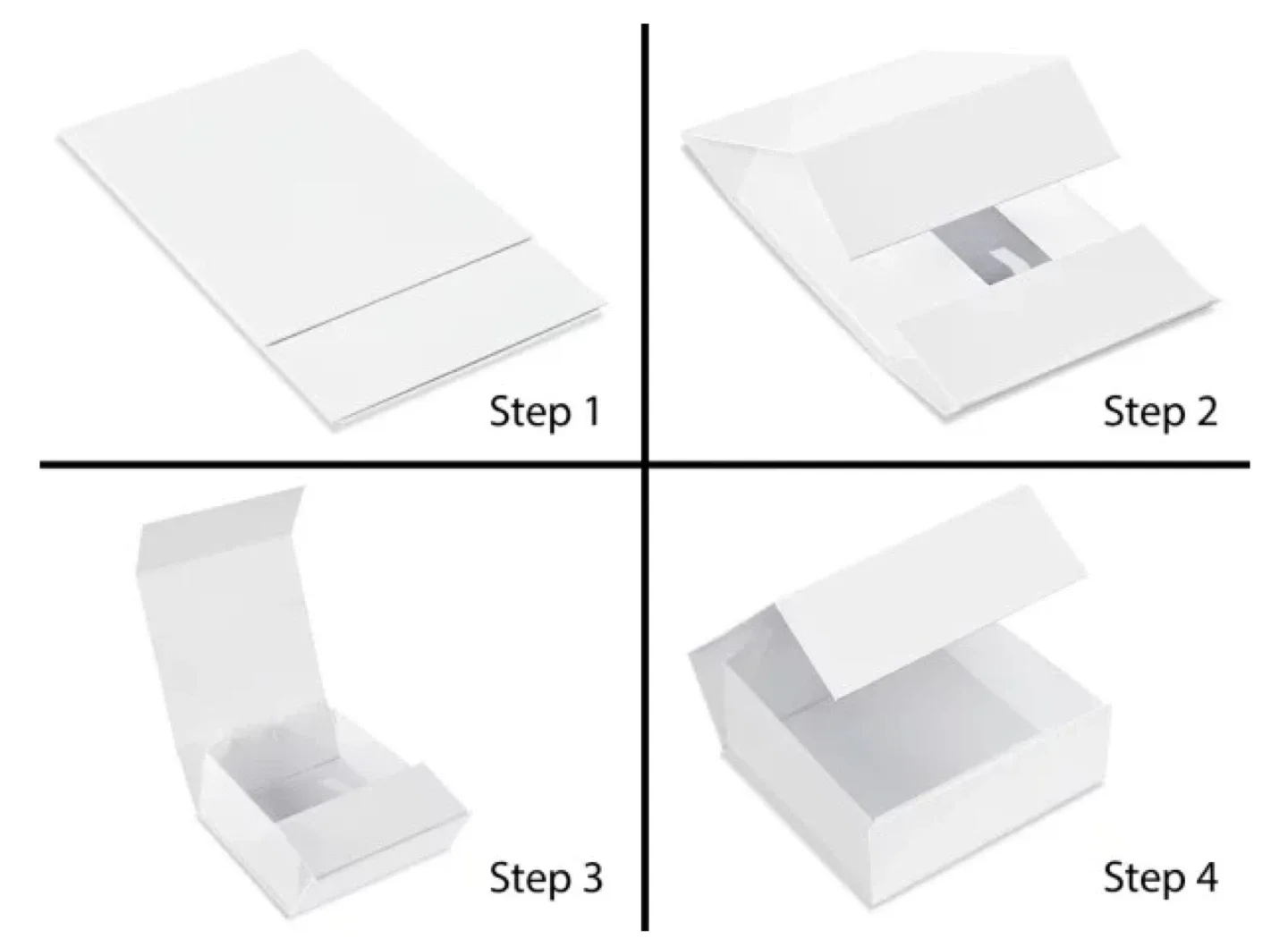 Gift Boxes with Magnetic Closure - New, Matte White image indicator(3)