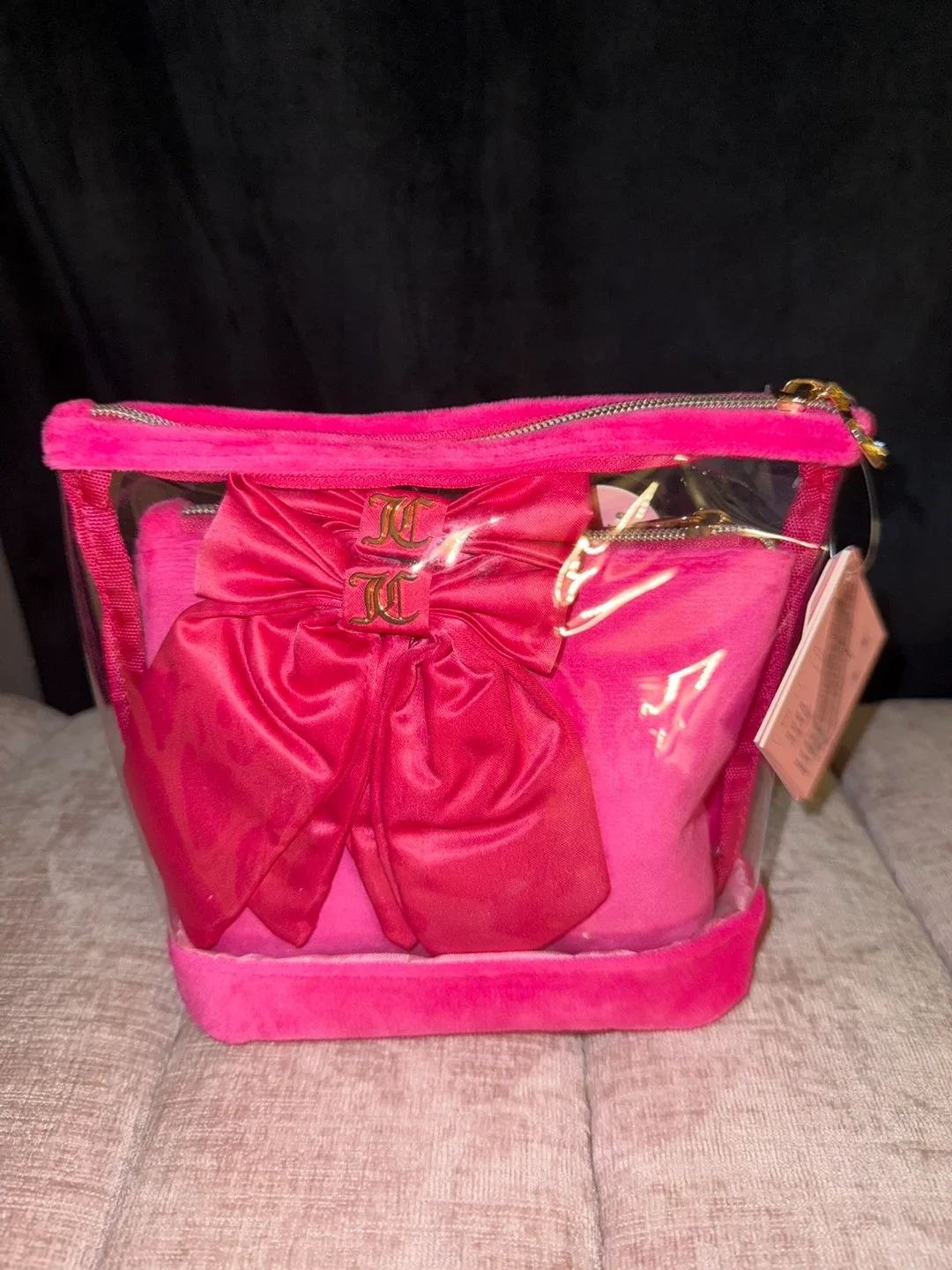 Juicy Couture Pink Travel Toiletry Bag - New image indicator(2)
