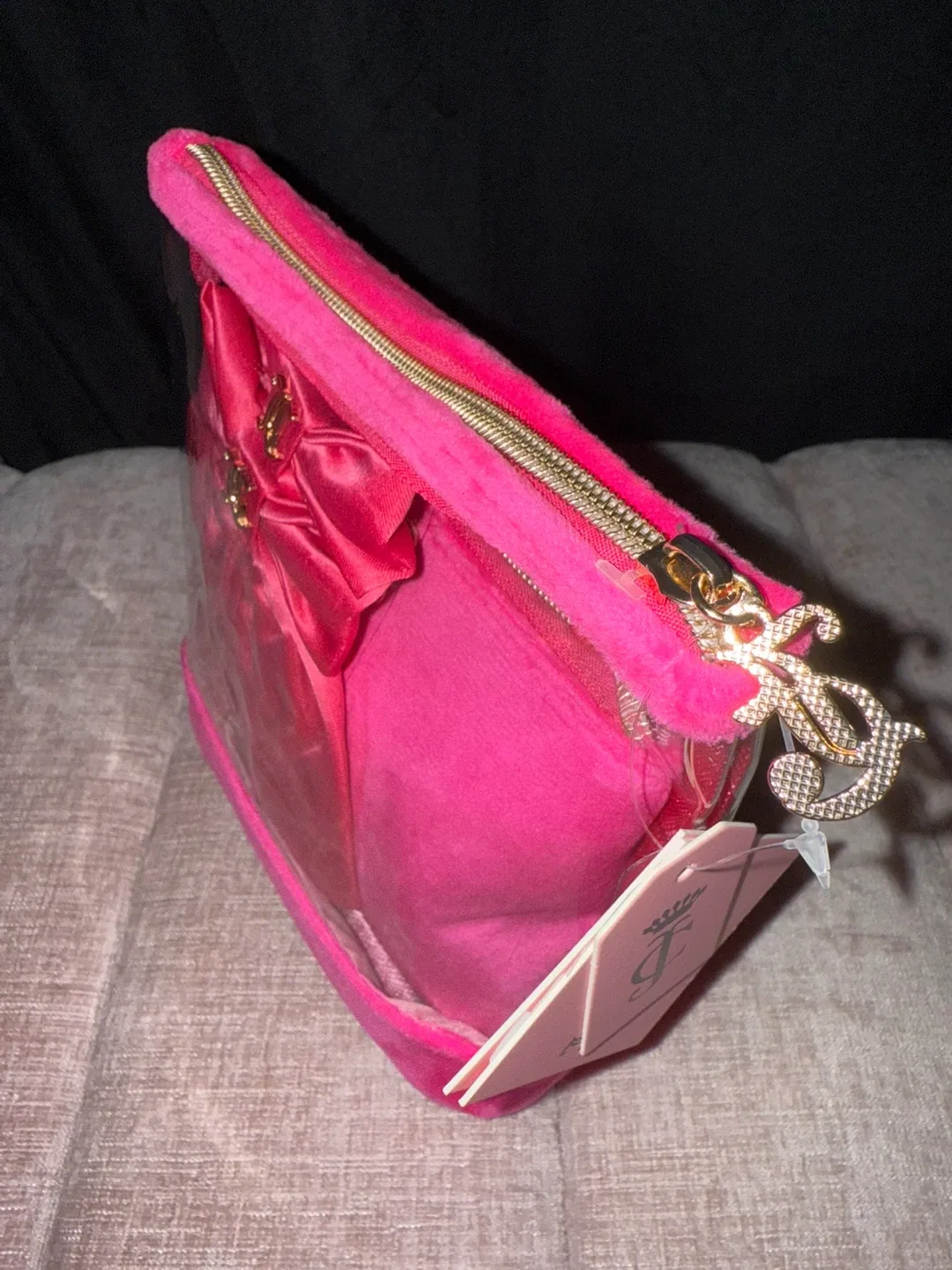 Juicy Couture Pink Travel Toiletry Bag - New image indicator(4)