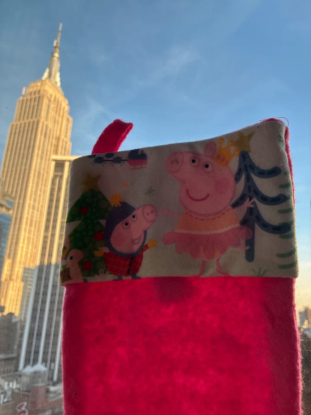Peppa Pig Pink Christmas Stocking Kids Adults image indicator(2)