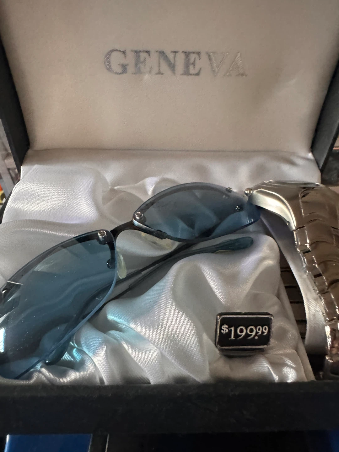 Geneva Watch and Sunglasses Set with Box