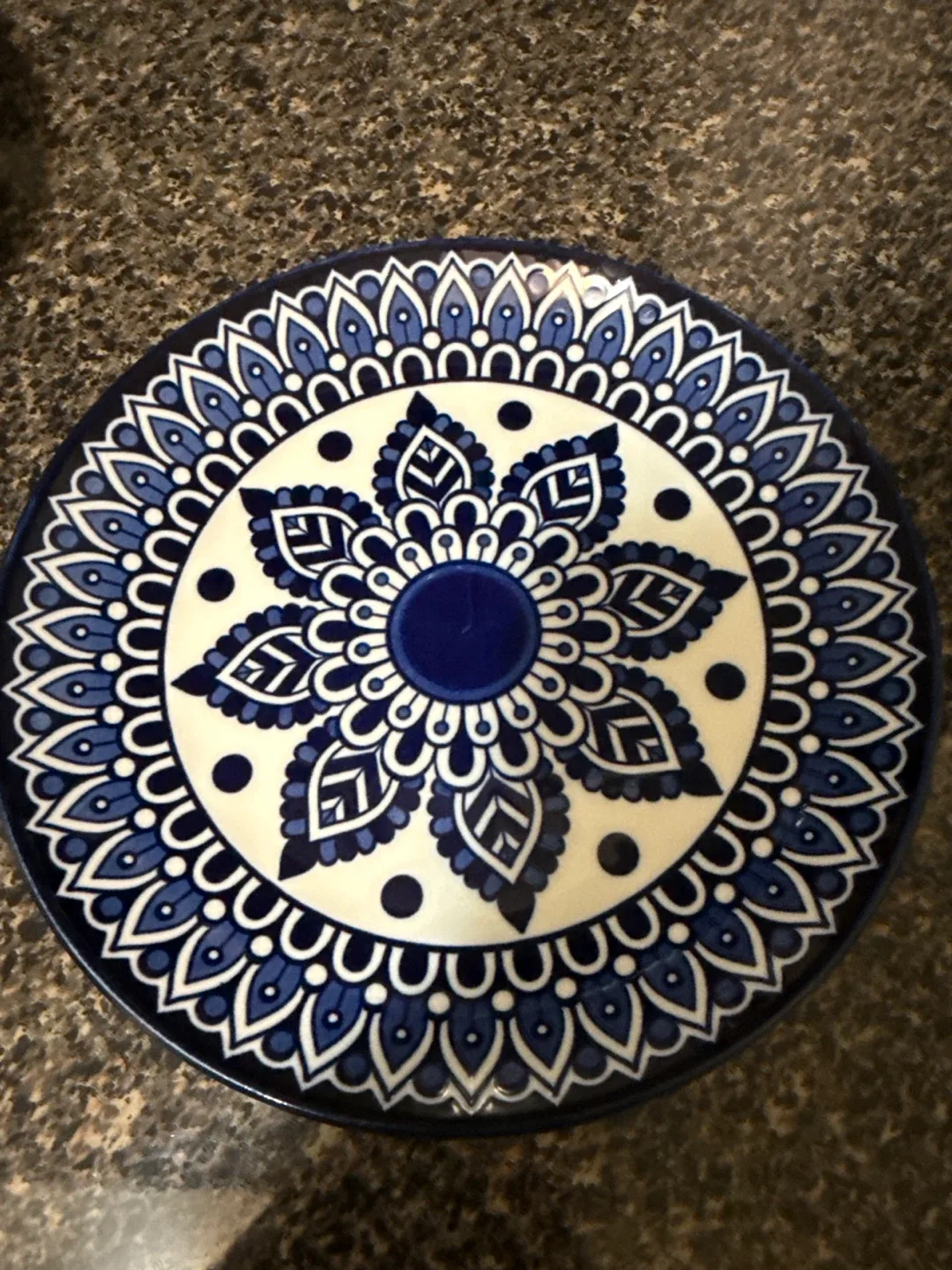 Decorative Blue & White Mandala Plates image indicator(4)