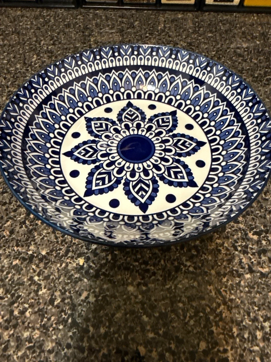 Decorative Blue & White Mandala Plates image indicator(3)